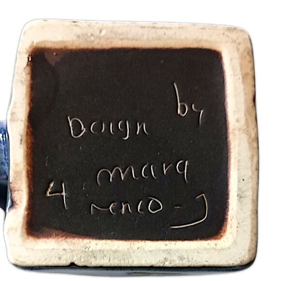 2 Mara Mexico Sailboat Mugs Cups Handmade Pottery Coastal Beach House Nautical - Picture 4 of 16